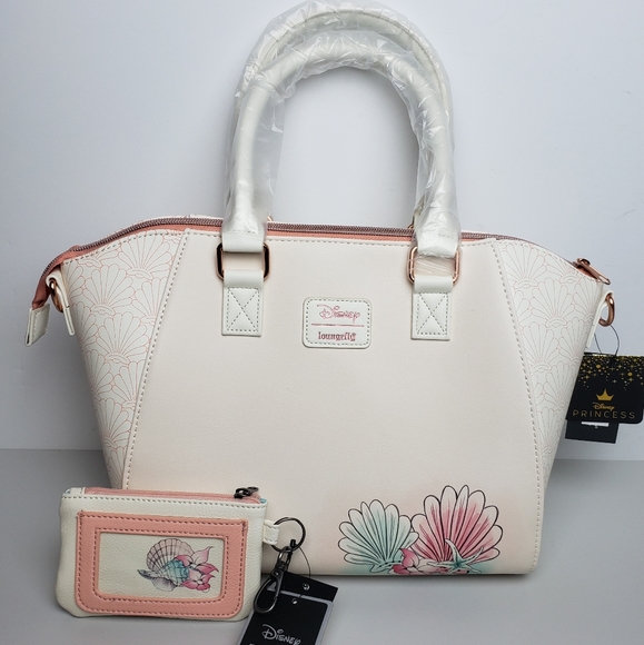 Loungefly Disney Ariel Sketch Satchel and Wallet - Picture 6 of 8